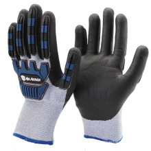 NMSAFETY Mechanical TPR gloves Double liner weather water proof Anti-cutting
